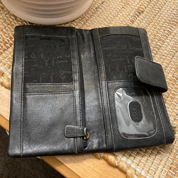 Fossil Black Long Live Vintage 1954 Wallet - Picture 5 of 8